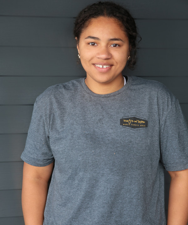 Portrait of Karma Presley, cashier and server